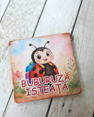 Insigne / ecusoane personalizate cu mascota clasei - cadou elevi prima zi de scoala
