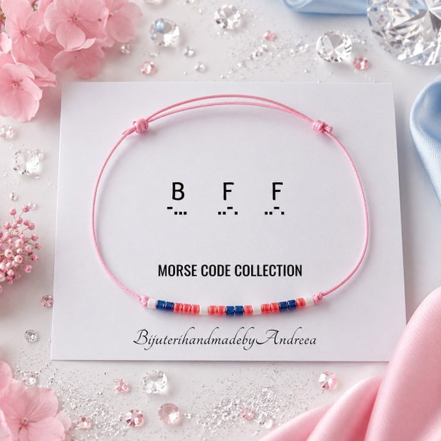 Oferta promo 2+1 Gratis Bratari reglabile Morse Code Collection