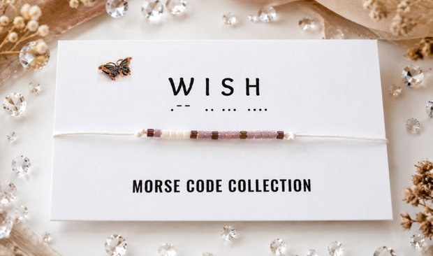Oferta promo 2+1 Gratis Bratari reglabile Morse Code Collection