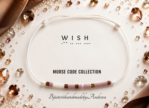 Oferta promo 2+1 Gratis Bratari reglabile Morse Code Collection