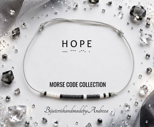 Oferta promo 2+1 Gratis Bratari reglabile Morse Code Collection