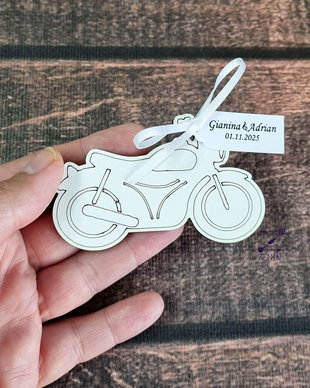 Marturie nunta magnet motocicleta, marturie magnet nunta, magnet motocicleta, marturie personalizata, magnet cu nume