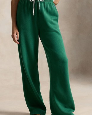 Polo Ralph Lauren pantaloni de trening pentru femei cu bumbac