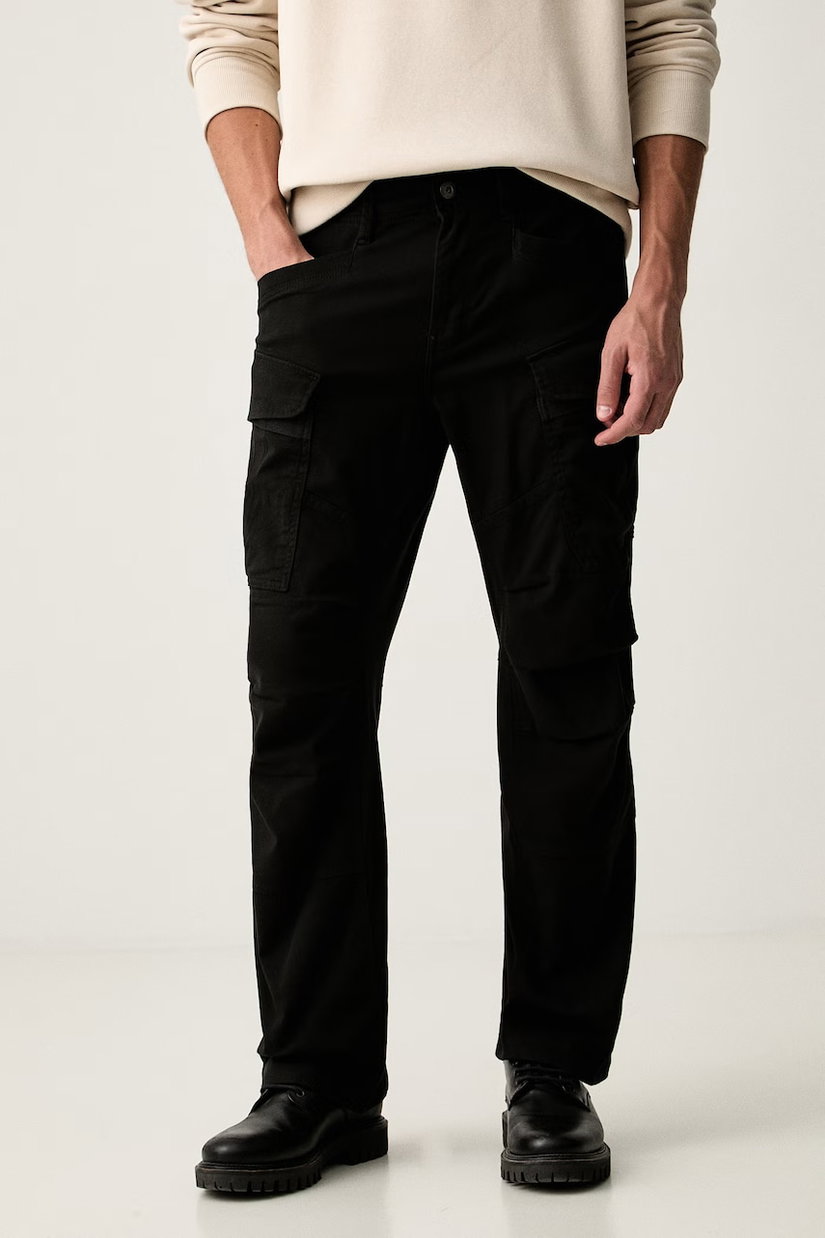 G-Star pantaloni cargo pentru bărbați din bumbac cu elastan 3D Regular Straight Cargo