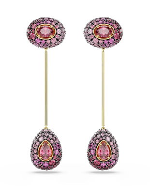Swarovski cercei pentru femei placati cu aur zirconiu cubic SUBLIMA