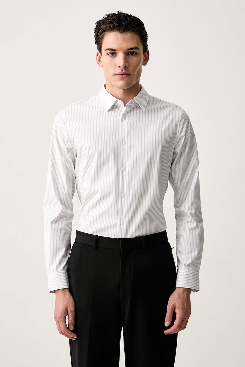 Calvin Klein cămașă pentru bărbați din bumbac cu elastan