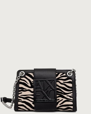 Armani Exchange geantă crossbody pentru femei cu imitație de piele întoarsă
