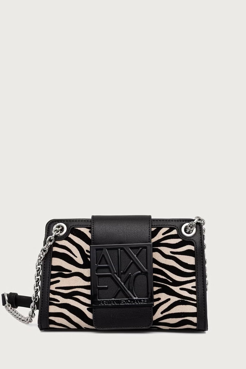 Armani Exchange geantă crossbody pentru femei cu imitație de piele întoarsă