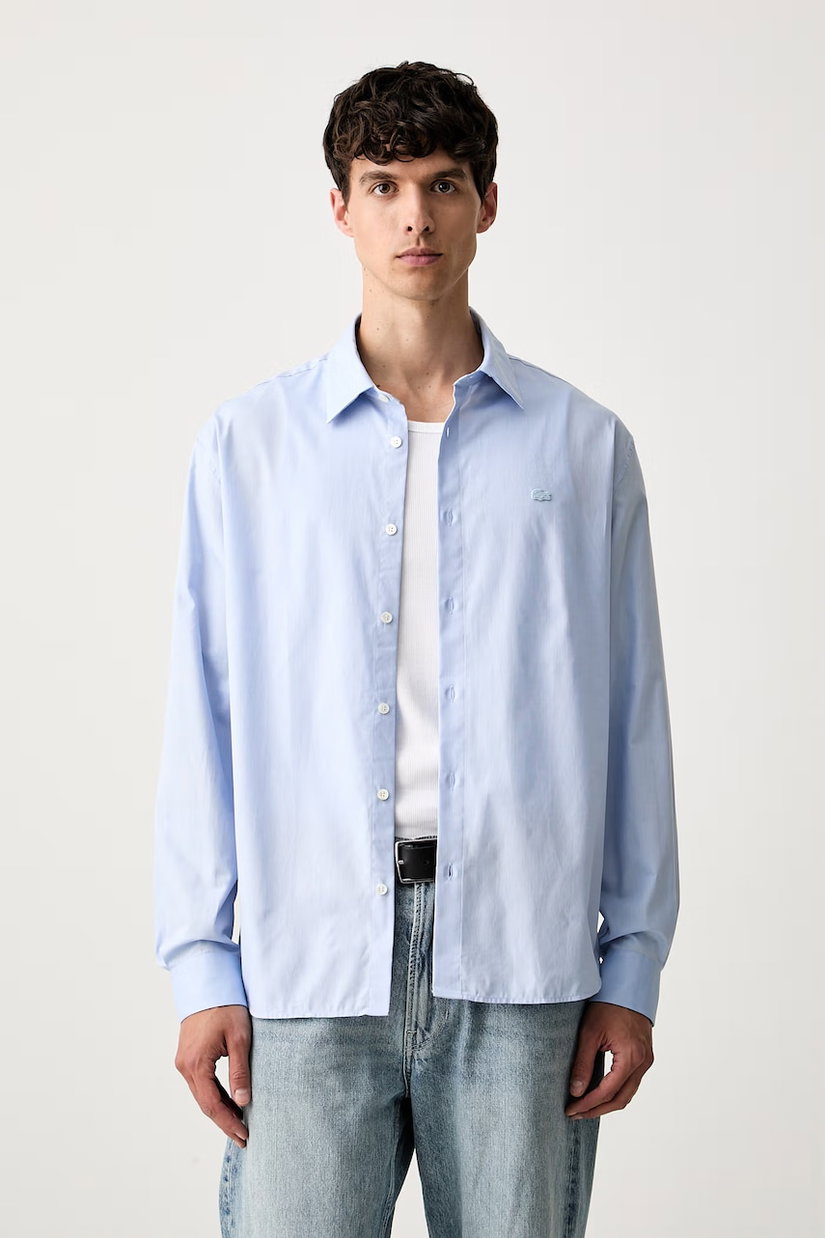 Lacoste cămașă oxford din bumbac