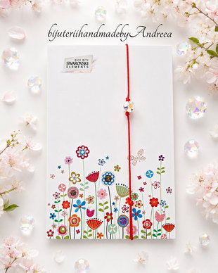 Bratara snur si stras Swarovski Xirius 4,5mm Crystal AB