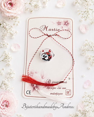 Brosa martisor buburuza indragostita
