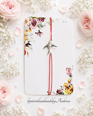 Bratara snur si link randunica inox