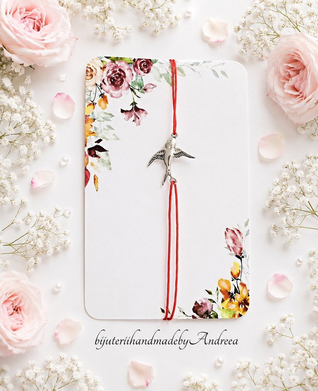 Bratara snur si link randunica inox