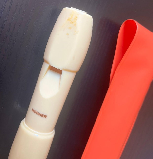 Flaut dulce sopran Hohner Melody original Germania husă inclusă din anii 80-90
