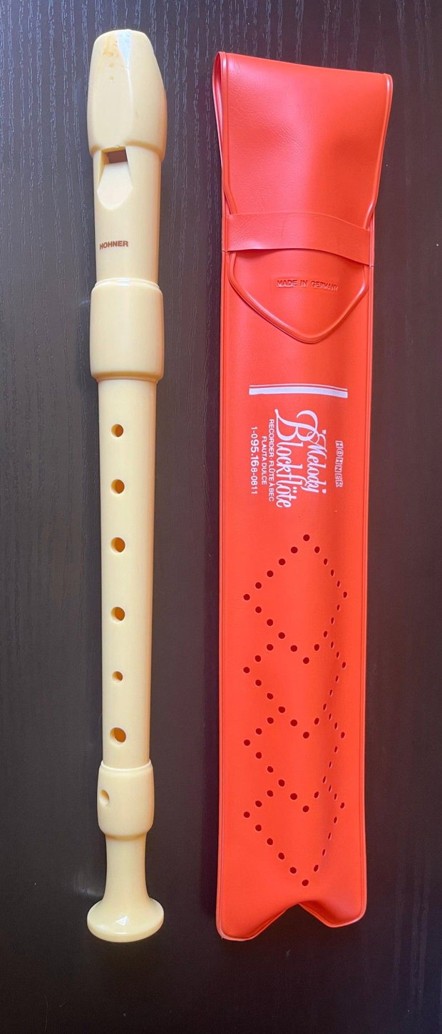 Flaut dulce sopran Hohner Melody original Germania husă inclusă din anii 80-90