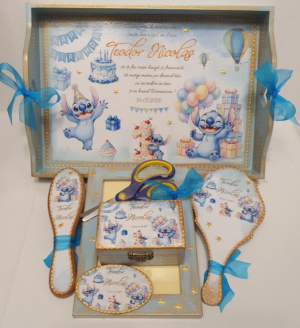 Set personalizat pentru taierea motului / tema Stitch