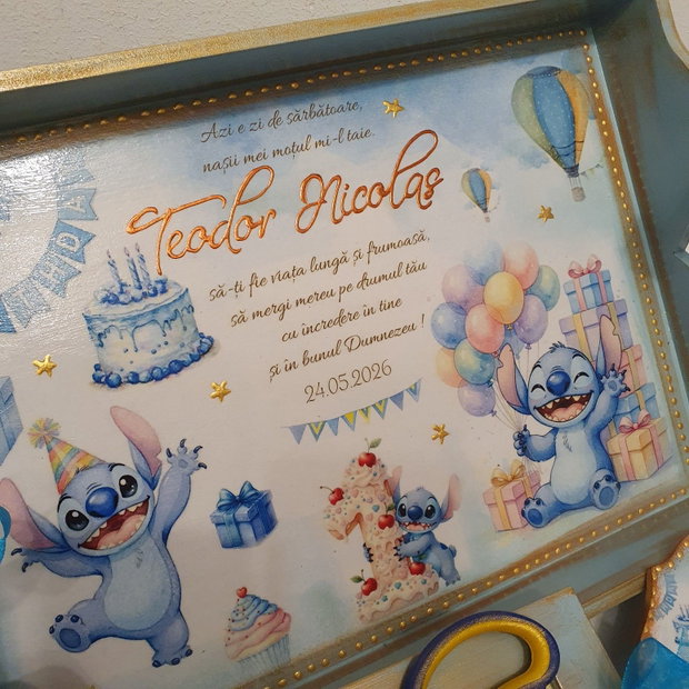 Set personalizat pentru taierea motului / tema Stitch