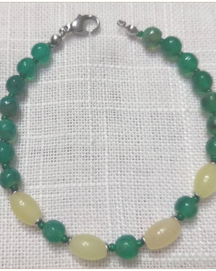 BRATARA- AGAT VERDE FATETAT SI JAD GALBEN