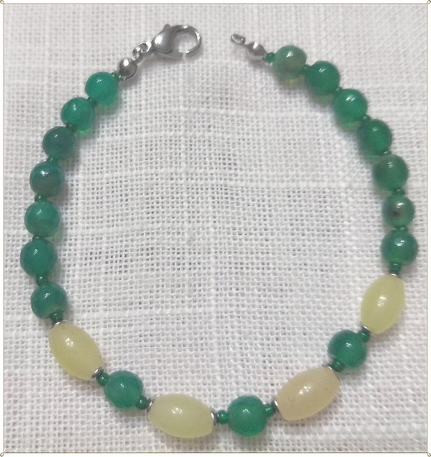 BRATARA- AGAT VERDE FATETAT SI JAD GALBEN