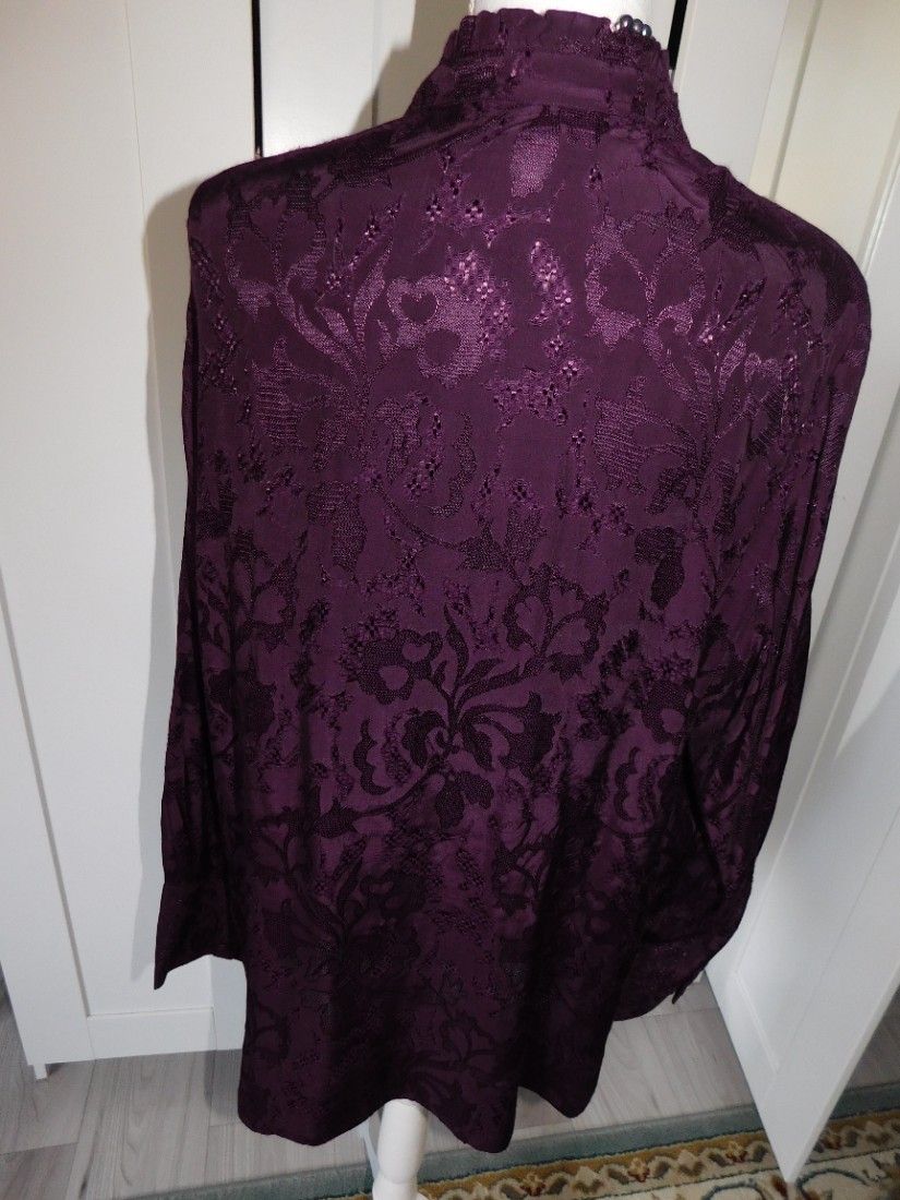 ULLA POPKEN LUXURY, bluza brocart foarte eleganta , 50 - 52