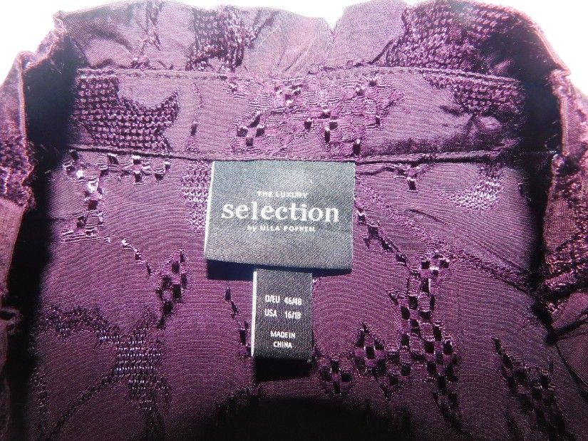 ULLA POPKEN LUXURY, bluza brocart foarte eleganta , 50 - 52