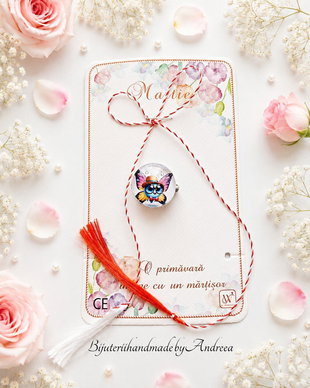 Brosa martisor fluturasul calator