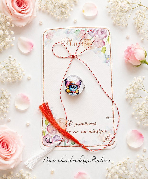 Brosa martisor fluturasul calator