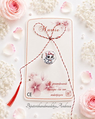 Brosa martisor pisicuta delicata