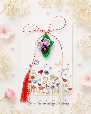 Martisor buchet de liliac