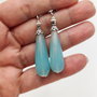 Cercei cu agate si accesorii argintii, 4686