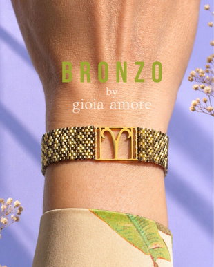 Bratara Miyuki Delica Personalizata cu Initiala sau Semn Zodiacal
