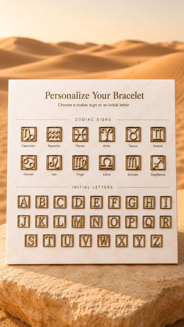 Bratara Miyuki Delica Personalizata cu Initiala sau Semn Zodiacal