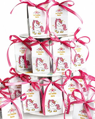 Cutii pentru mărturii botez Unicorn