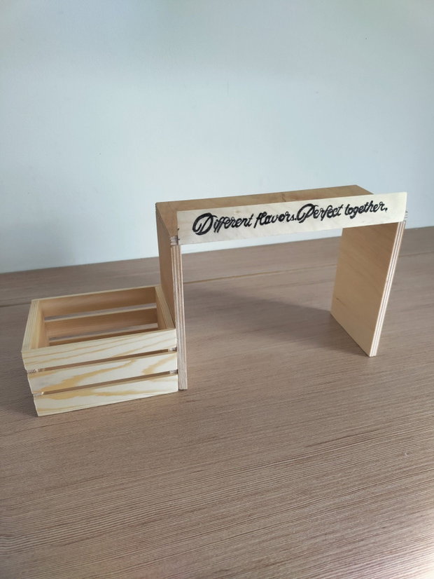 Organizator pentru condimente realizat manual