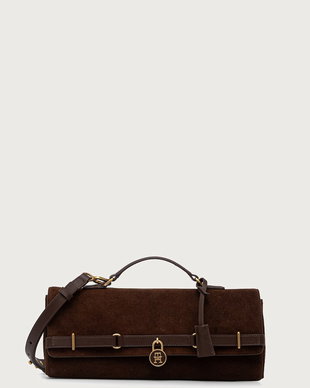 Tommy Hilfiger geantă crossbody pentru femei din piele întoarsă
