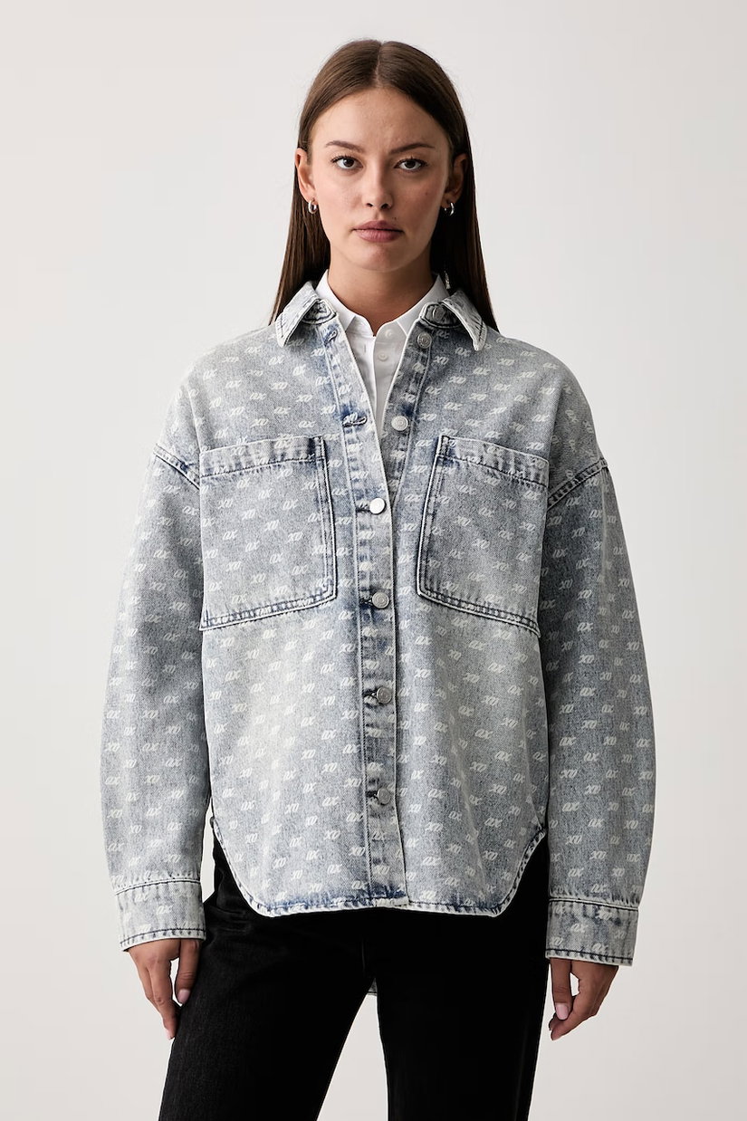 Armani Exchange cămașă de damă din denim