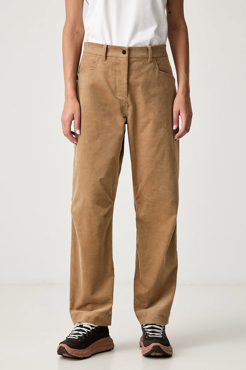 Salewa pantaloni pentru femei din catifea reiată FANES CORD