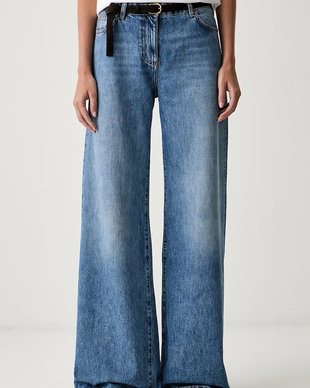 Elisabetta Franchi blugi wide leg pentru femei