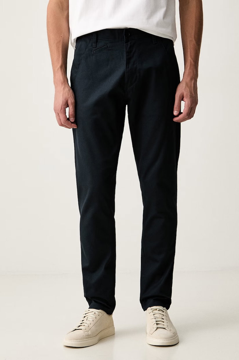G-Star pantaloni chinos pentru bărbați din bumbac Bronson 3.0 Slim Chino