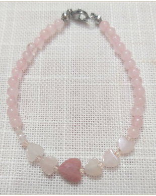 BRATARA- CUART ROZ SI RODONIT