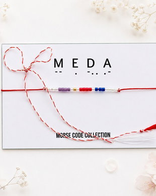 Bratara mesaj cod Morse MEDA