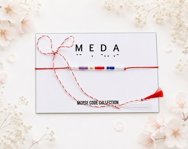Bratara mesaj cod Morse MEDA