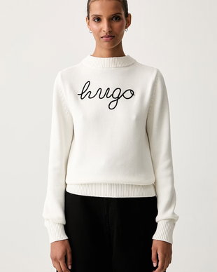 HUGO Blue pulover pentru femei din bumbac Saje_B