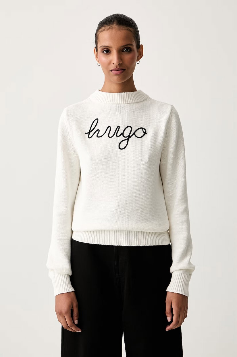 HUGO Blue pulover pentru femei din bumbac Saje_B