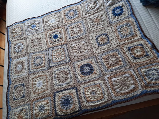 Pătură croșetată Star Bursts