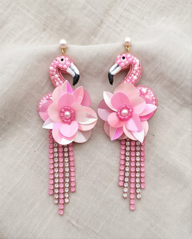 Cercei flamingo - Flamia