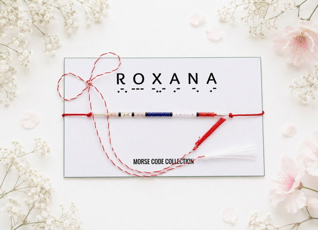 Bratara mesaj cod Morse ROXANA