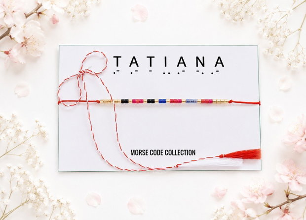 Bratara mesaj cod Morse TATIANA