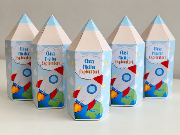 Cutii tip creion Clasa Micilor Exploratori surpriză pentru prima zi de școală