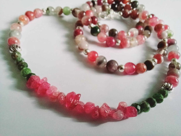 Turmalina Rainbow - Rubelite - Diopsid